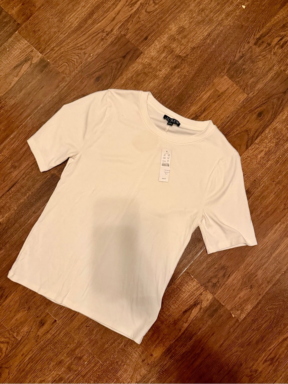J.Crew Ivory Crewneck Tee